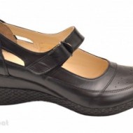 Pantofi dama piele naturala negri cu platforma cod P15 - LICHIDARE STOC 38