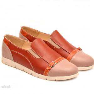 Pantofi dama sport-casual din piele naturala cu elastic cod P108