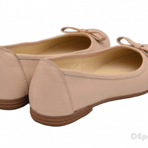 Balerini dama bej din piele naturala cod B18