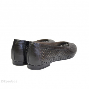 Balerini negri dama din piele naturala cod B41