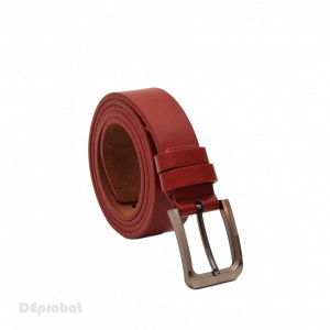 Curea piele naturala casual-eleganta grena (latime 3,5 cm) - Curea grena piele C37GRE