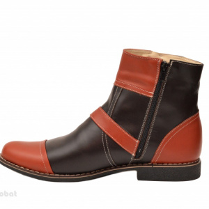 Ghete barbati piele naturala Maro casual-elegante cu fermoar cod G35M