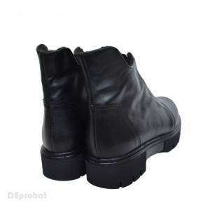 Ghete dama pentru primavara si toamna din piele naturala neagra cod G52