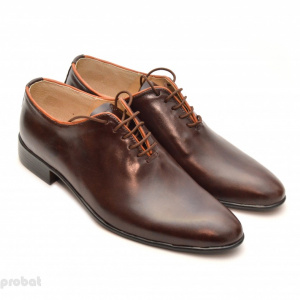 Pantofi barbati piele naturala maro casual-eleganti cod P65M - Editie de LUX