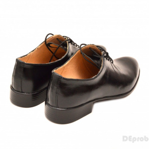 Pantofi barbati piele naturala negri casual-eleganti cod P65N - Editie de LUX