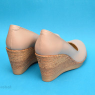 Pantofi bej dama eleganti - casual din piele naturala cod P162BEJ