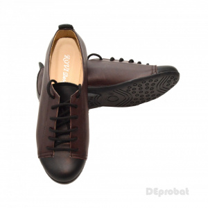 Pantofi dama din piele naturala cu talpa joasa cod P67