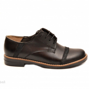 Pantofi dama negri casual-eleganti din piele naturala cod P75NB Natasha