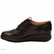 Pantofi dama negri casual-eleganti din piele naturala Oxford Black cod P161N