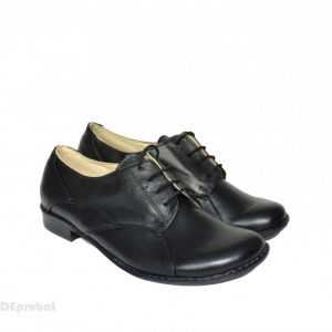Pantofi dama negri din piele naturala cod P617