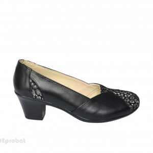 Pantofi dama negri eleganti din piele naturala cod P609