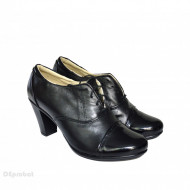 Pantofi dama negri eleganti din piele naturala cod P612
