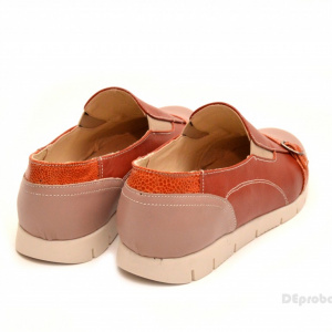 Pantofi dama sport-casual din piele naturala cu elastic cod P108
