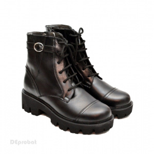 Bocanci dama piele naturala Negri sport-casual cod BOC13 - Made in Romania