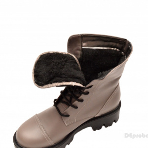 Bocanci gri dama piele naturala sport-casual cod BOC14GRI - Made in Romania
