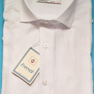 Camasa Slim Fit eleganta barbati alba - Camasa barbati (bumbac) ZR60