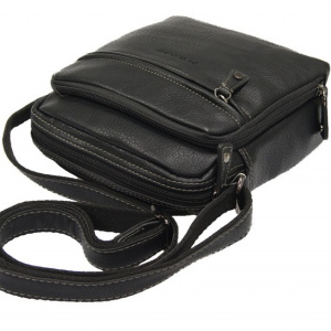Geanta unisex 694403C - 22 x 19.5 cm - Borseta neagra David Jones
