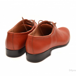 Pantofi barbati piele naturala maro deschis casual-eleganti cod P68MD - Editie de LUX