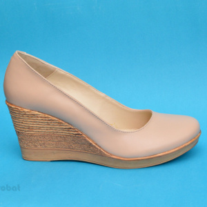Pantofi bej dama eleganti - casual din piele naturala cod P162BEJ