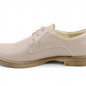 Pantofi dama bej casual-eleganti din piele naturala cod P75BEJ Natasha