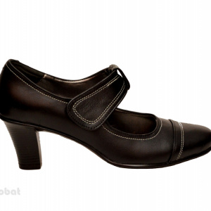 Pantofi dama eleganti - casual negri din piele naturala cod P33N