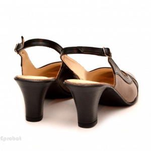 Pantofi dama eleganti din piele naturala cu toc de 7 cm cod P114