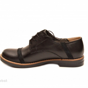 Pantofi dama negri casual-eleganti din piele naturala cod P75NB Natasha