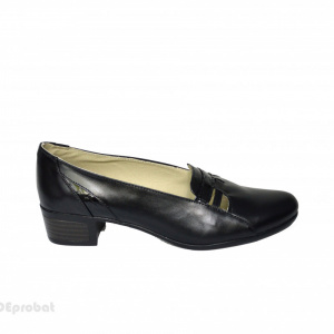 Pantofi dama negri eleganti din piele naturala cod P602