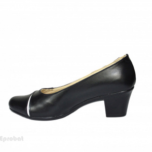 Pantofi dama negri eleganti din piele naturala cod P604