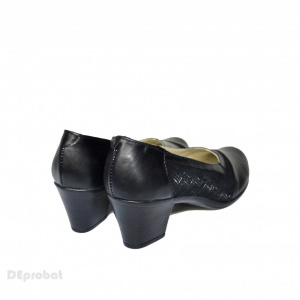 Pantofi dama negri eleganti din piele naturala cod P607