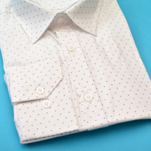 Camasa Slim Fit barbati alba cu model - Camasa barbati ZR73