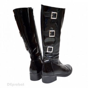 Cizme dama negre din piele naturala cod LSSG332 - LICHIDARE STOC