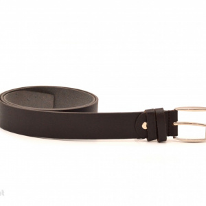 Curea piele naturala eleganta maro (latime 3,5 cm) - Curea maro piele naturala C24