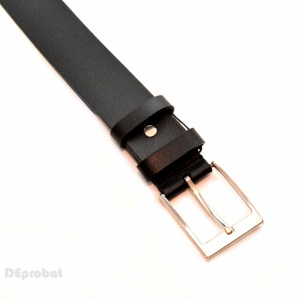 Curea piele naturala Neagra (latime 3,7 cm) - Made in Romania C63
