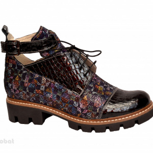 Ghete de vara multicolore dama din piele naturala cod G49