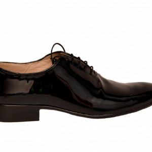 Pantofi barbatesti negri lacuiti din piele naturala casual-eleganti cod P65NL - Editie de LUX