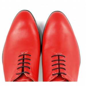 Pantofi barbatesti rosii piele naturala casual-eleganti cod P65R - Editie de LUX