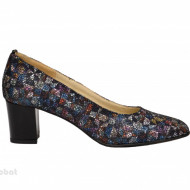 Pantofi dama eleganti din piele naturala multicolori cod P338