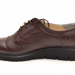 Pantofi dama maro casual-eleganti din piele naturala cod P47M