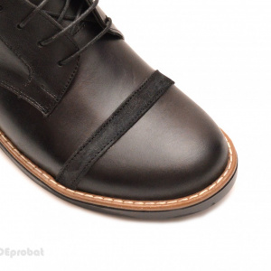 Pantofi dama negri casual-eleganti din piele naturala cod P75NB Natasha