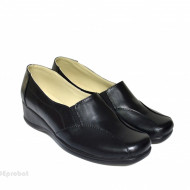Pantofi dama negri din piele naturala cod P615