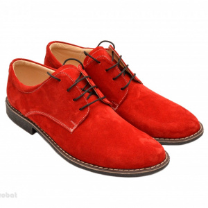 Pantofi rosii barbati piele naturala velur - cod P73 - LICHIDARE STOC 43, 44