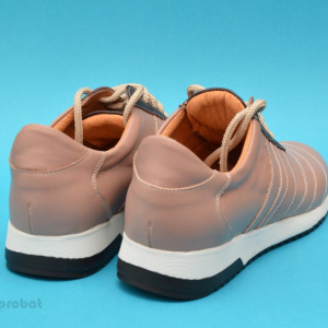 Pantofi sport dama piele naturala bej cod P123 - Made in Romania