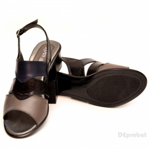 Sandale dama din piele naturala toc 5 cm cod S49