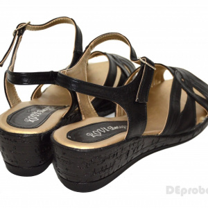 Sandale dama piele naturala negre cod S13