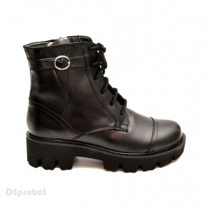 Bocanci dama piele naturala Negri sport-casual cod BOC13 - Made in Romania