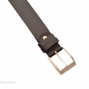 Curea piele naturala eleganta maro (latime 3,5 cm) - Curea maro piele naturala C24