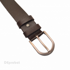Curea piele naturala Maro (latime 3,7 cm) - cod C128