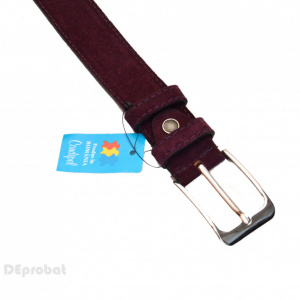 Curea piele naturala mov (latime 3 cm) - Curea mov piele naturala C12B