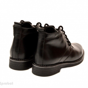 Ghete barbati piele naturala Negre casual-elegante cu siret cod G31N